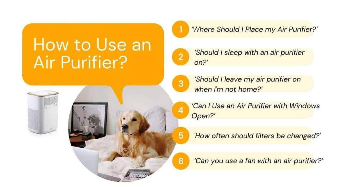how to use an air purifier