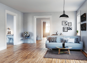 blue tinted house interior fully ventilated