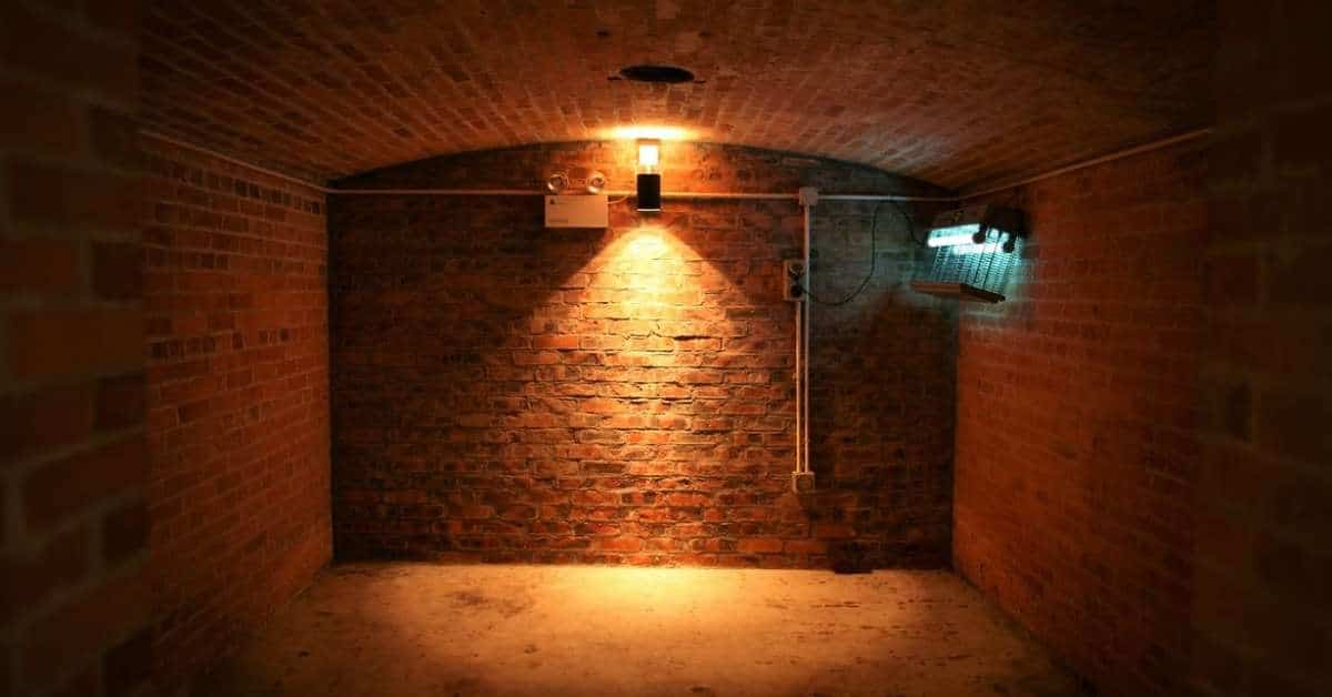 An image of a concrete basement
