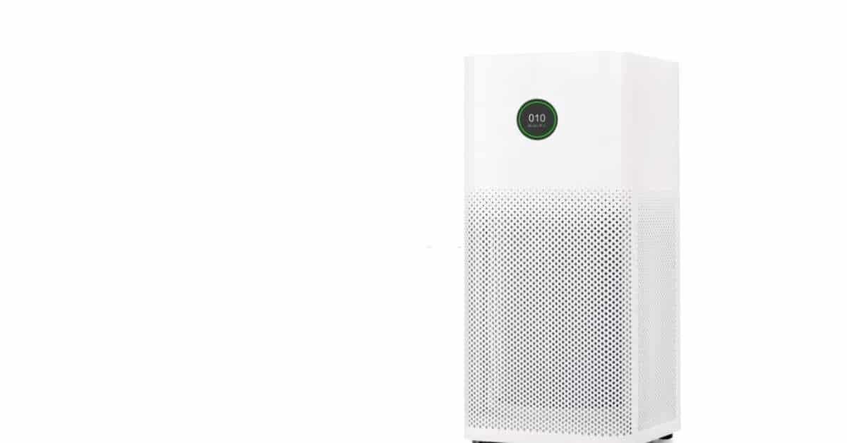 An isolated image of an air purifier