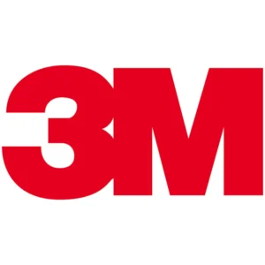 Logotipo de la empresa 3M en rojo.