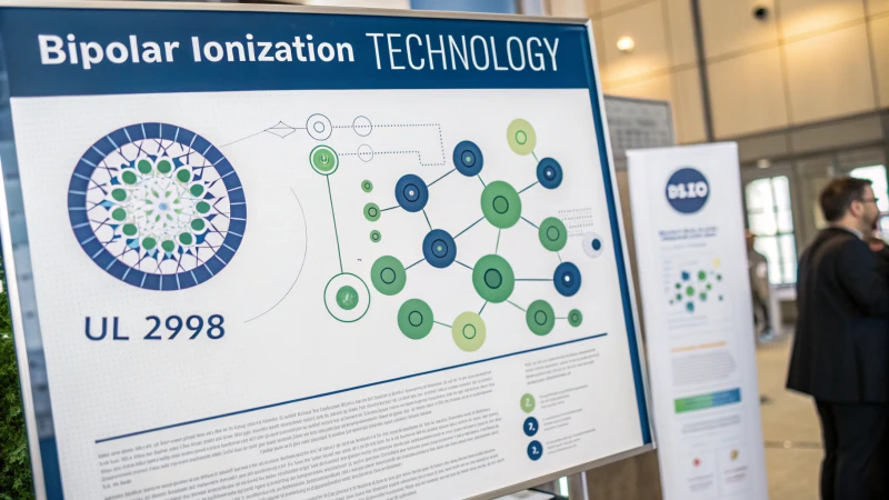 Infographic of bipolar ionization technology