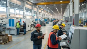 Trabajadores de una fábrica