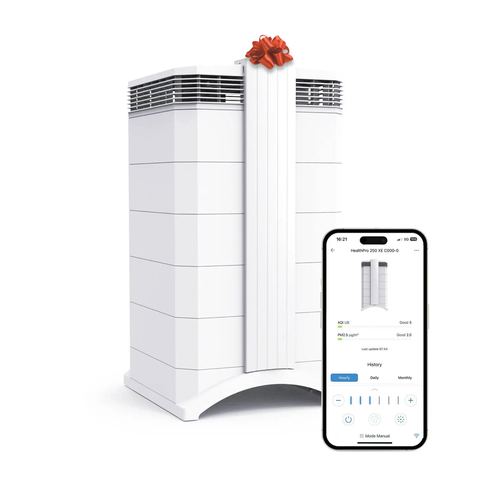 IQAir HealthPro Plus air purifier with mobile app connectivity