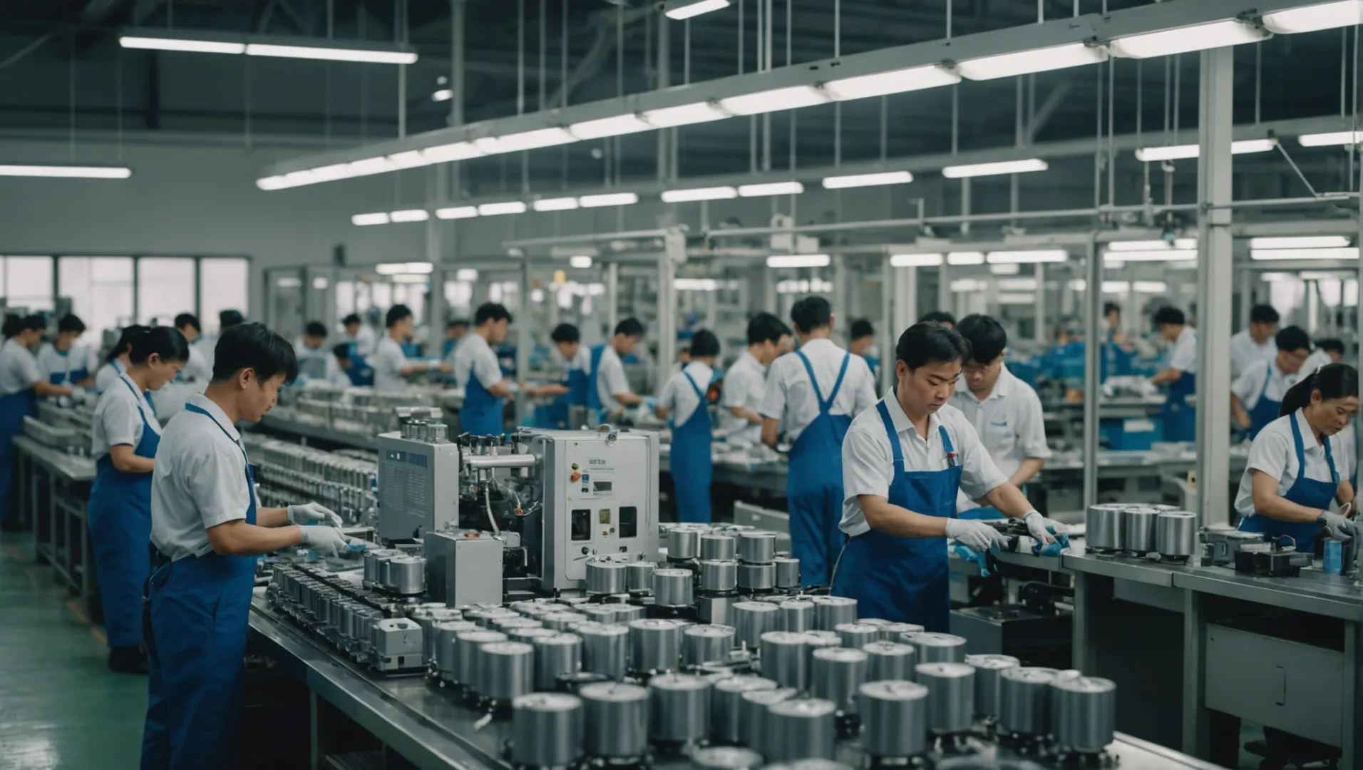 Molekule air purifier assembly line in Shanghai factory