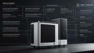 Timeline for the OEM/ODM process of air purifiers with stages like design, prototyping, testing, and production.