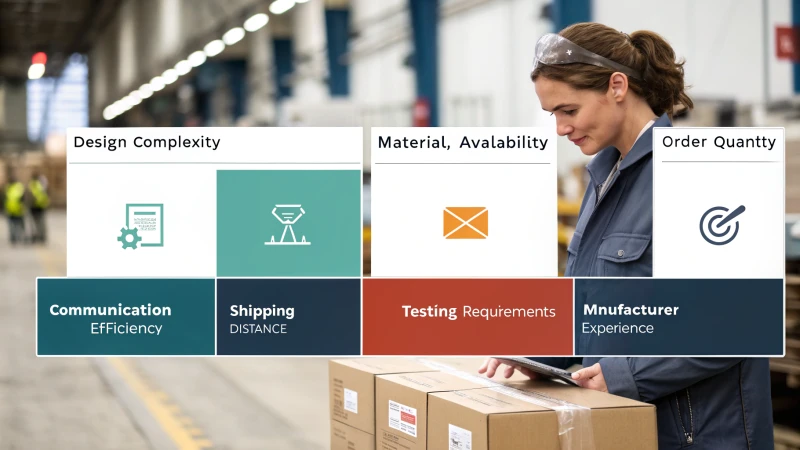 Infographic on product customization timelines