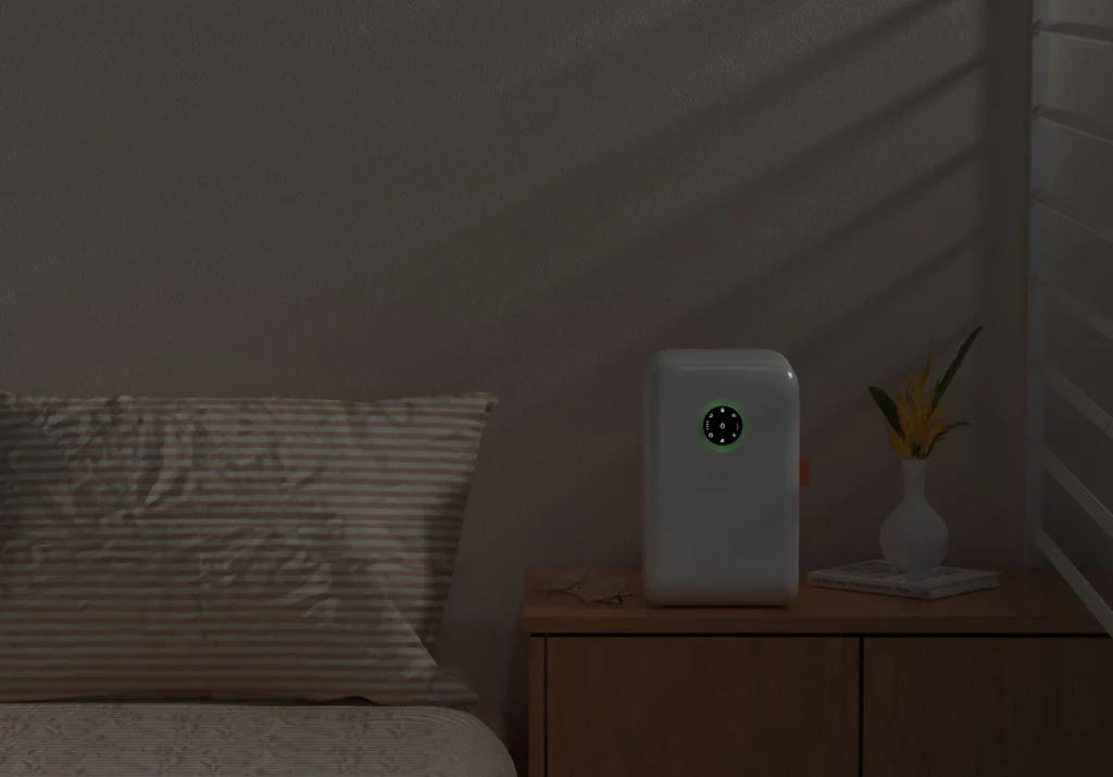 2 in 1 desktop air purifier & humidifier ha m70