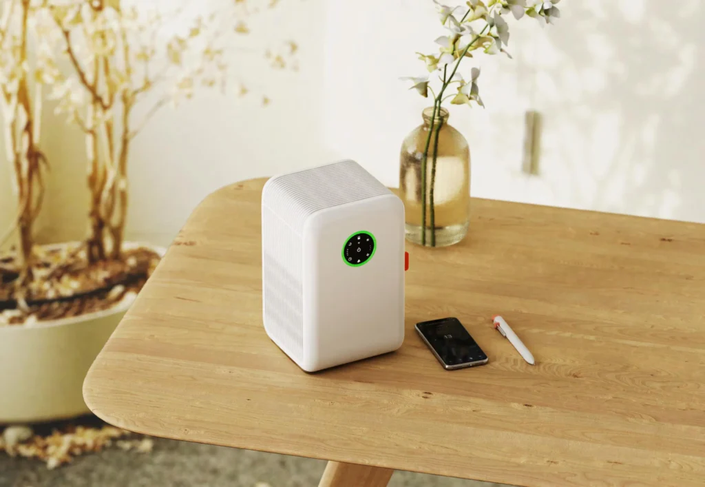 2 in 1 desktop air purifier & humidifier ha m70