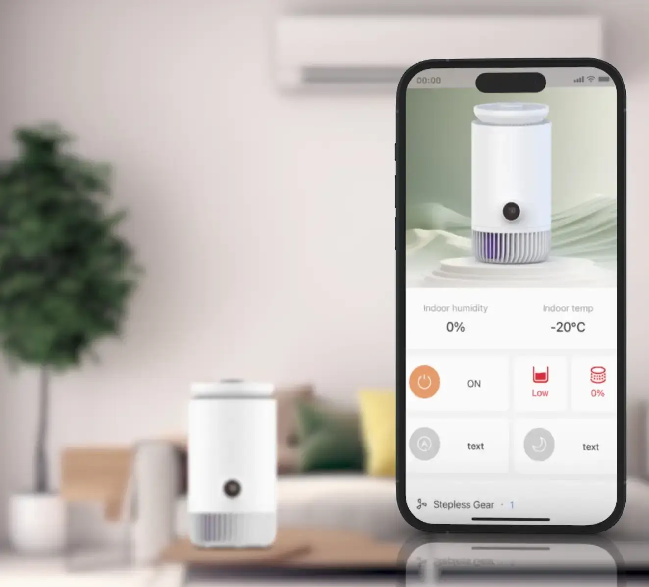 air purifier with humidifier ha m110