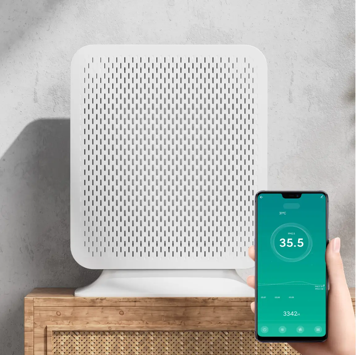 standing & wall mounted air purifier ha200 & ha400 (abs panel)
