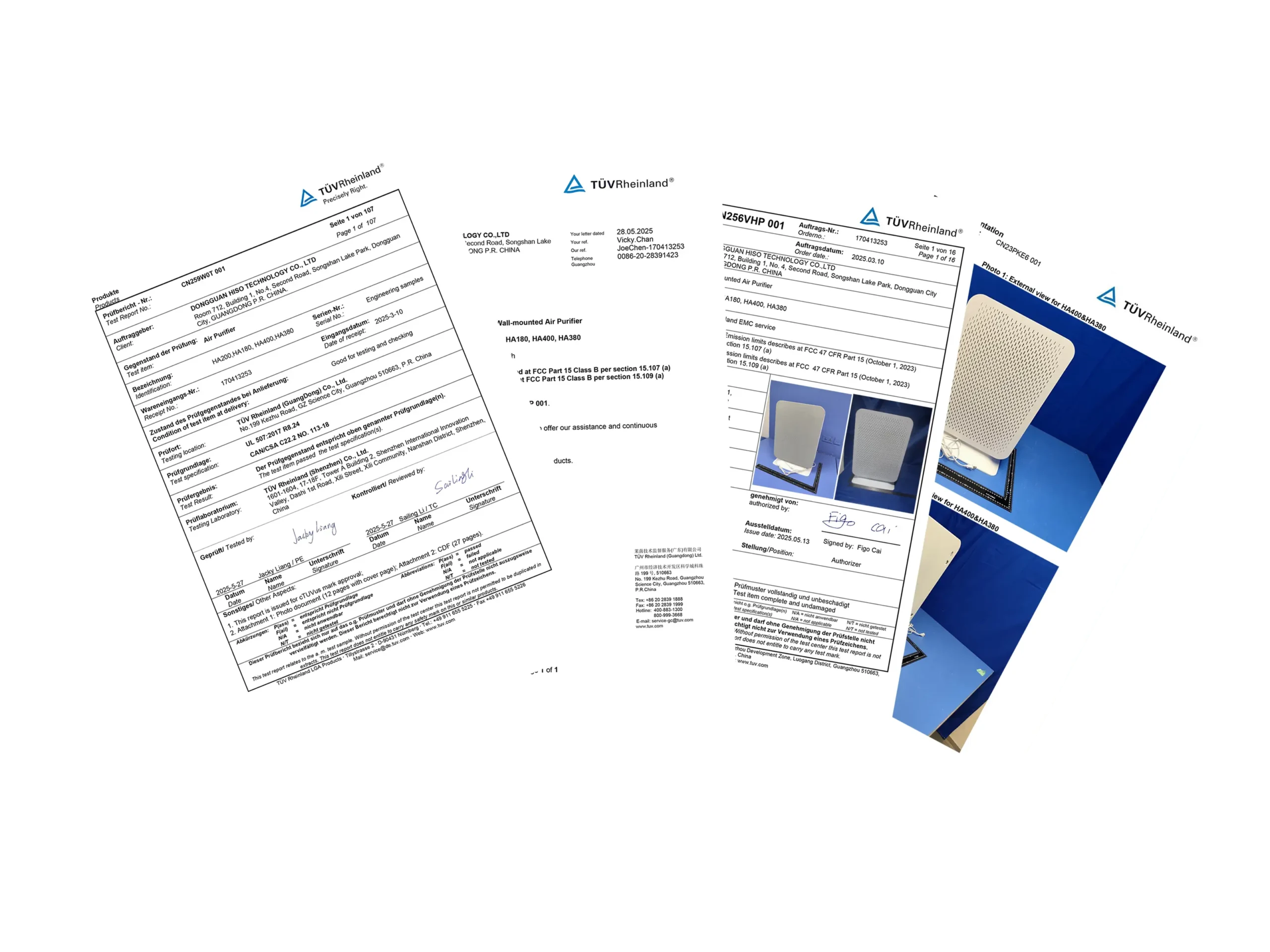 ha200 ha400 ha180 ha380 certifications