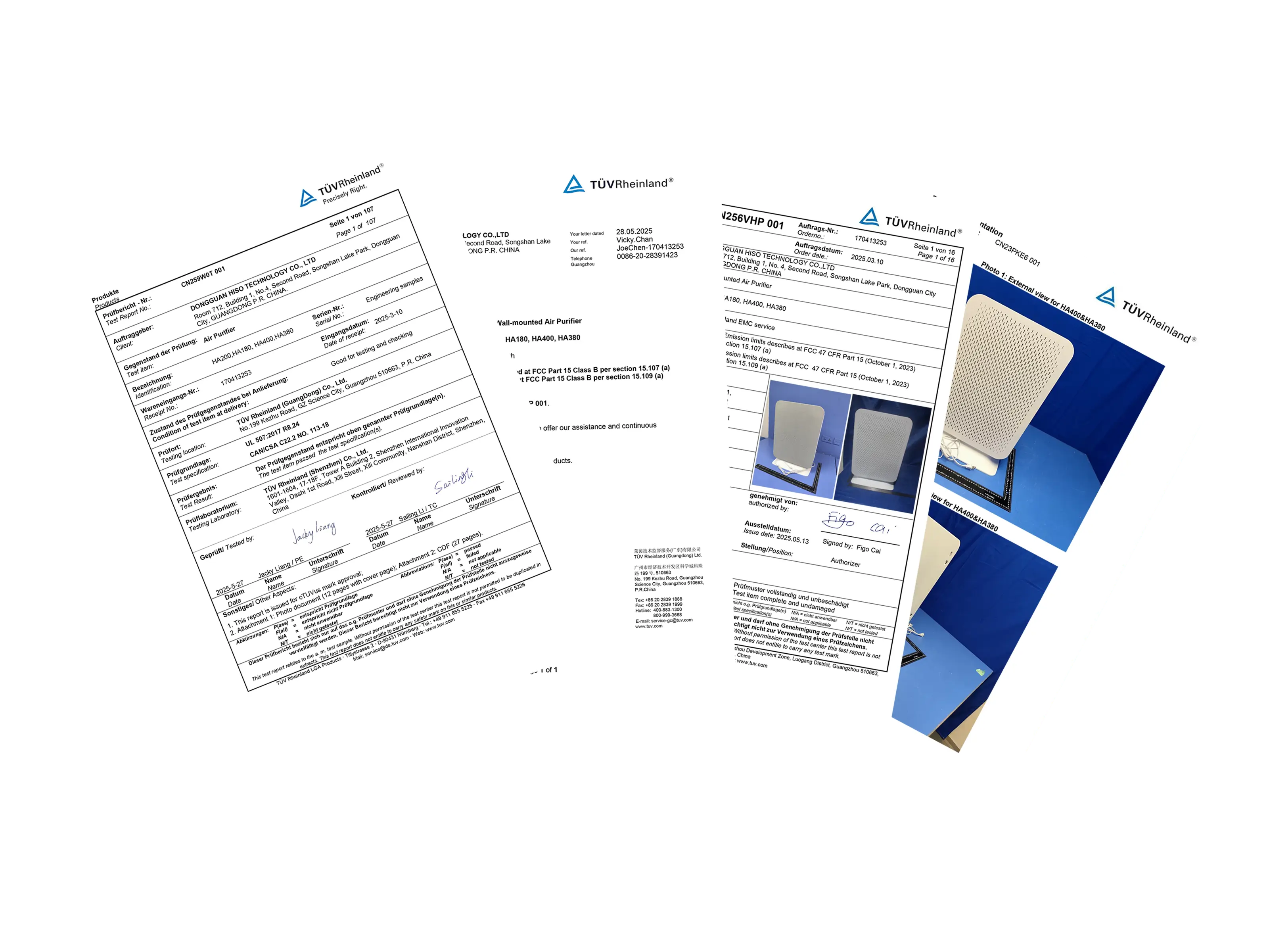ha200 ha400 ha180 ha380 certifications