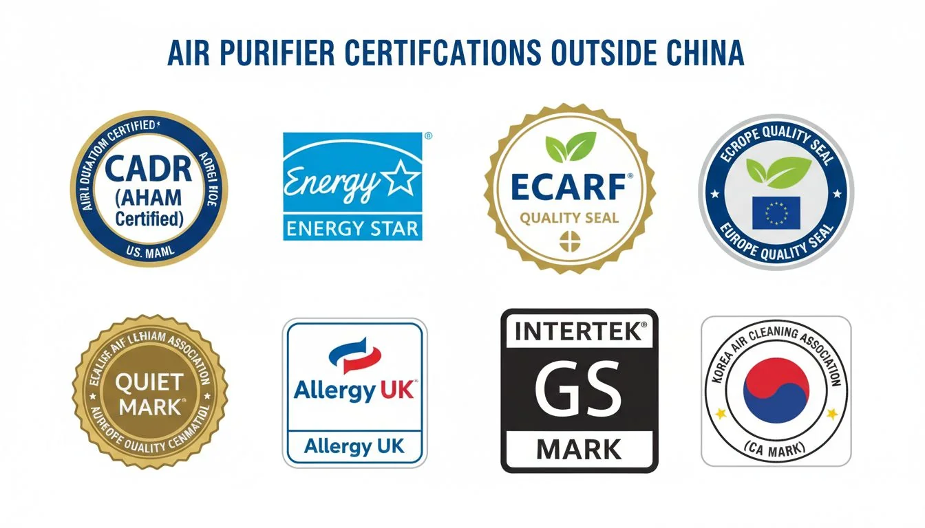 air purifier certifications outside china