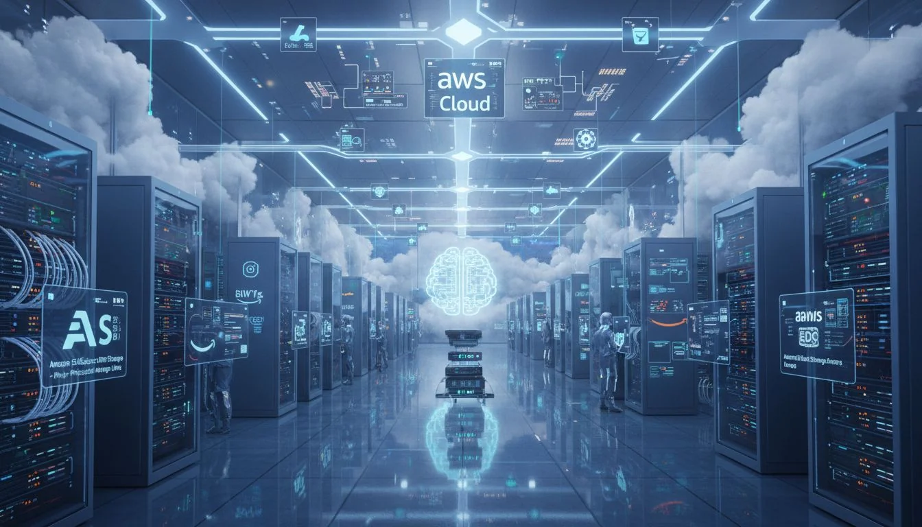 server room representing backend infrastructure