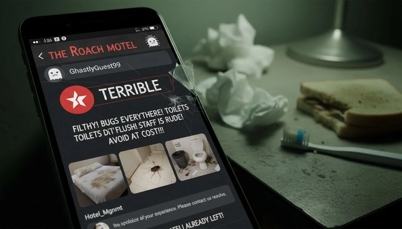 bad hotel review online