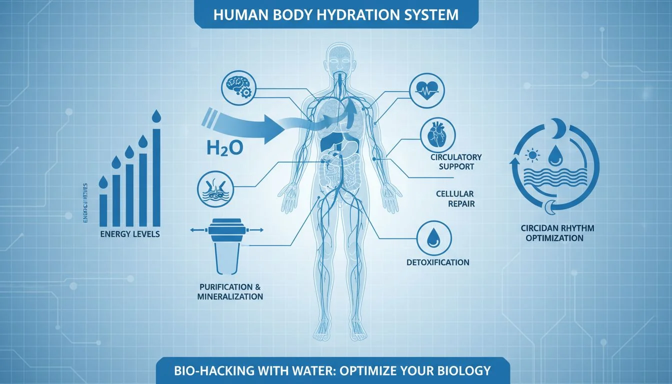 diagram of human body hydration system