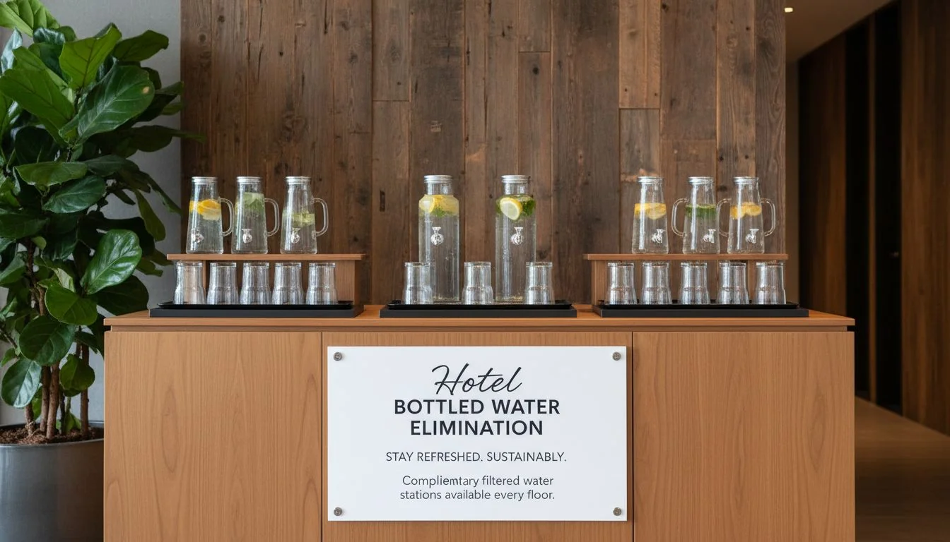 Bottled Water Elimination hotel bottled water elimination