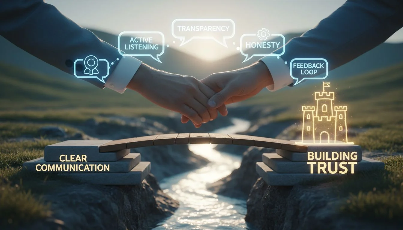 Trust building through clear communication