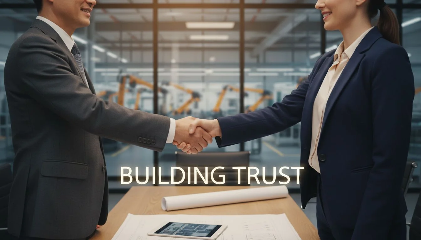 handshake between manufacturer and client