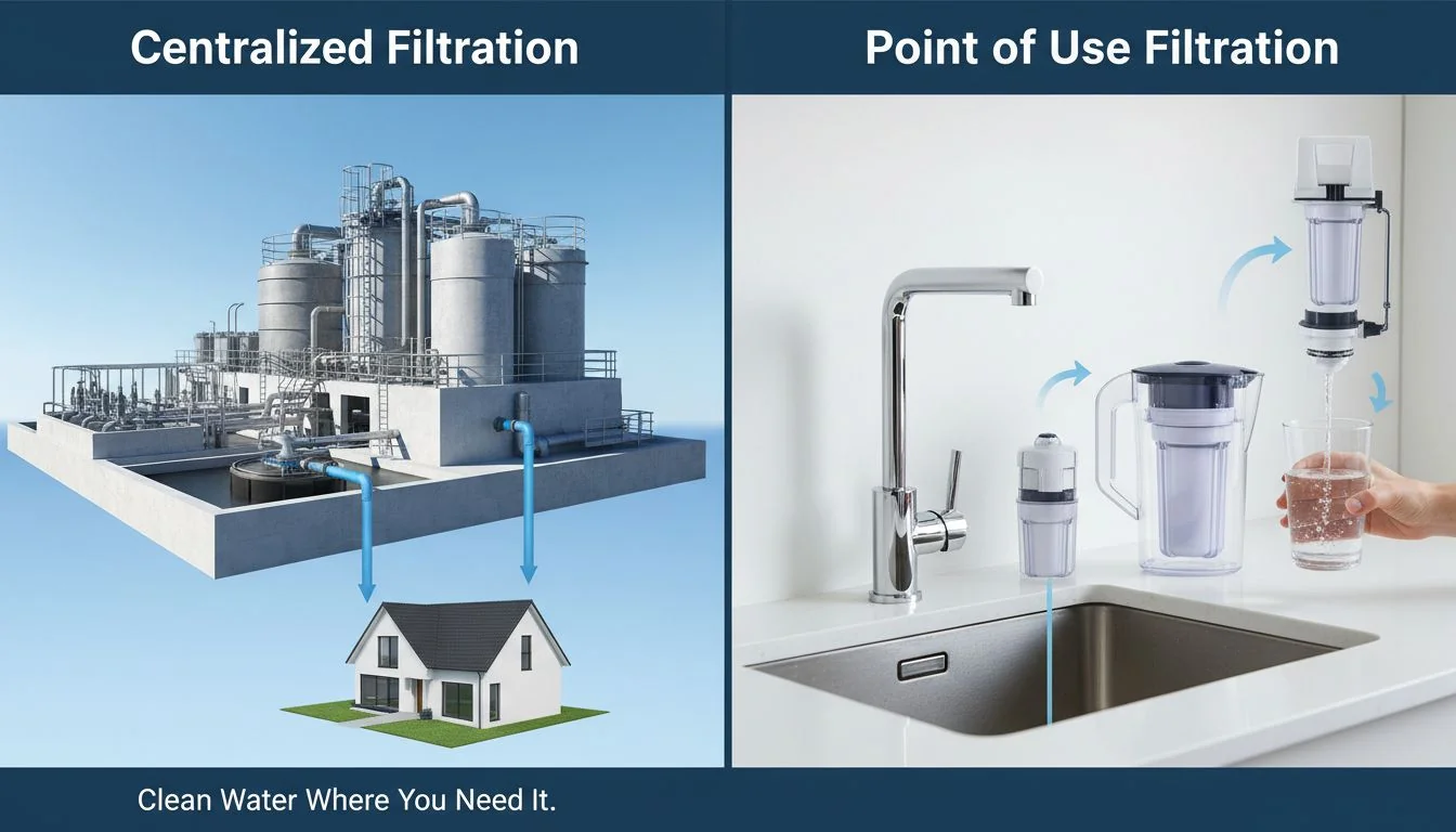 centralized vs point of use water filtration
