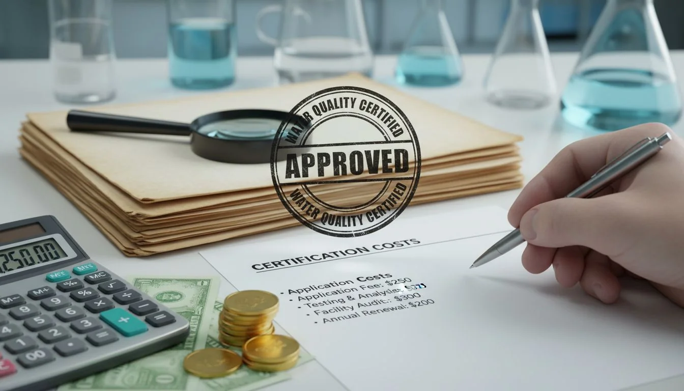 water purifier certification costs