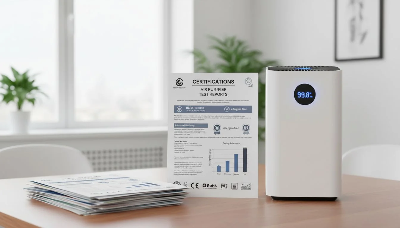 air purifier certifications test reports