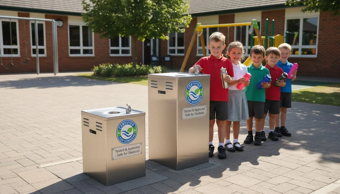 certified water fountains for schools
