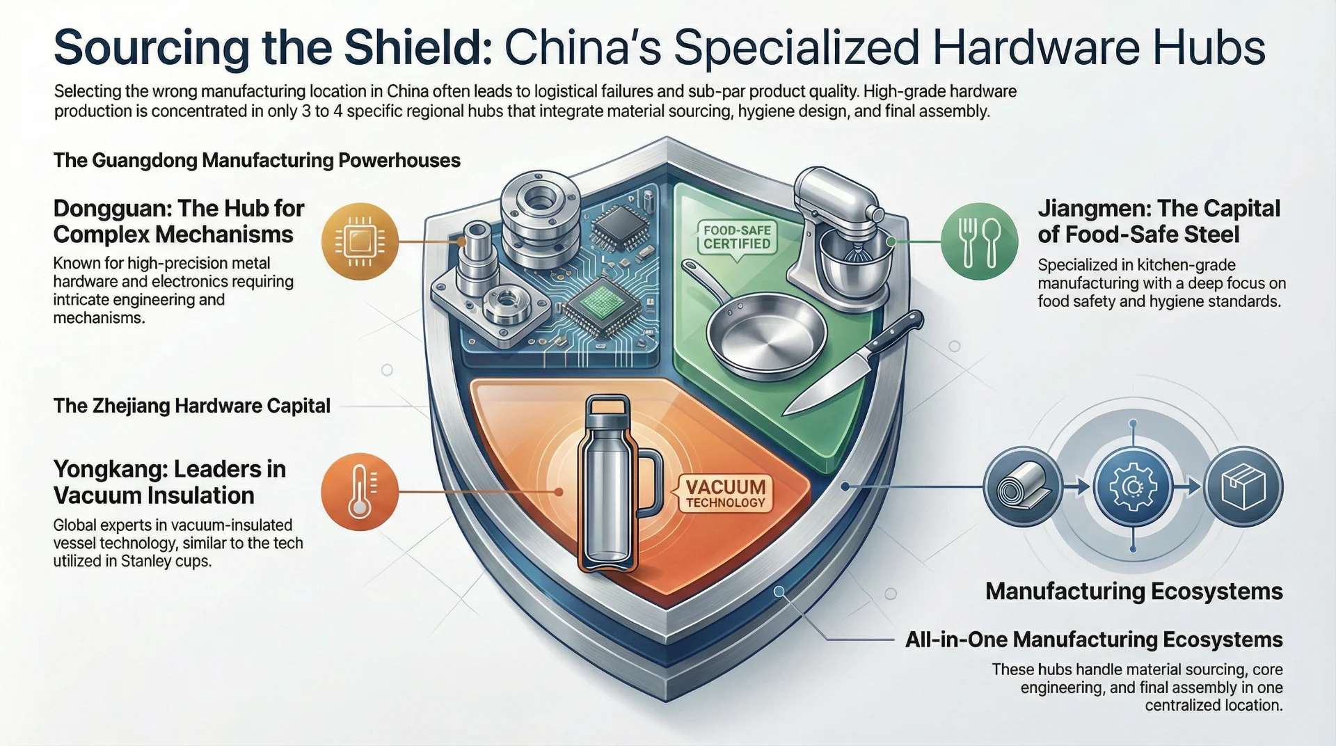 China's specialized hardware manufacturing hubs