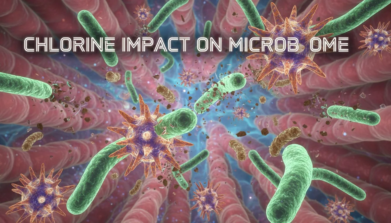 microscopic view of gut bacteria vs chlorine