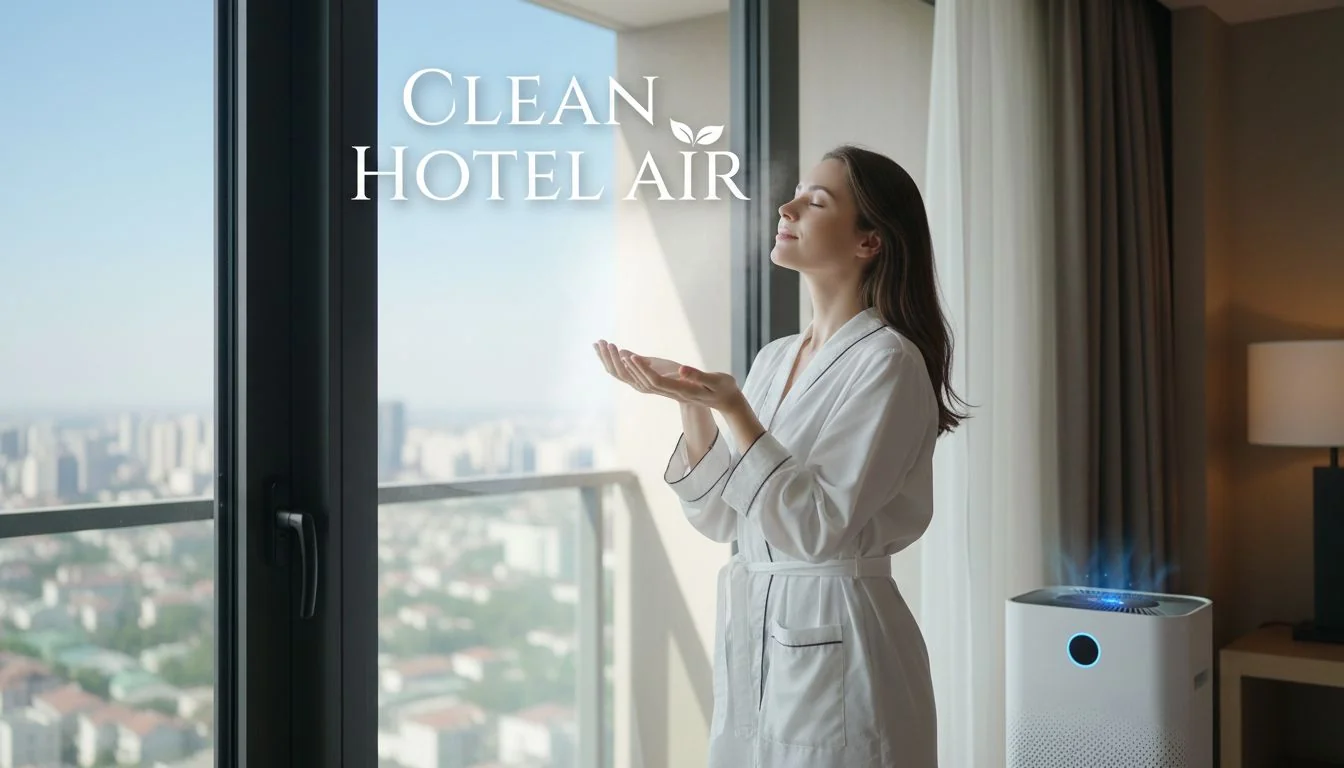 Clean Hotel Air hotel guest breathing clean air
