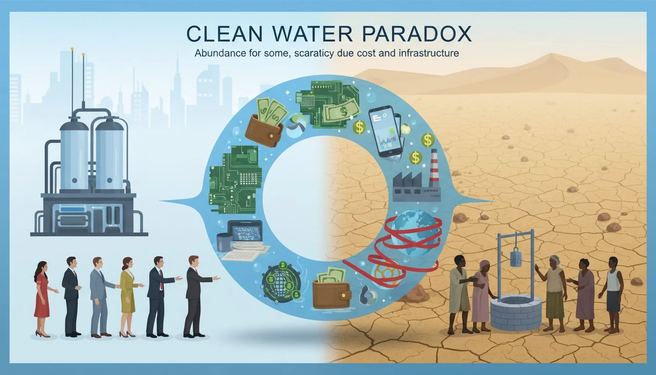 clean water paradox illustration
