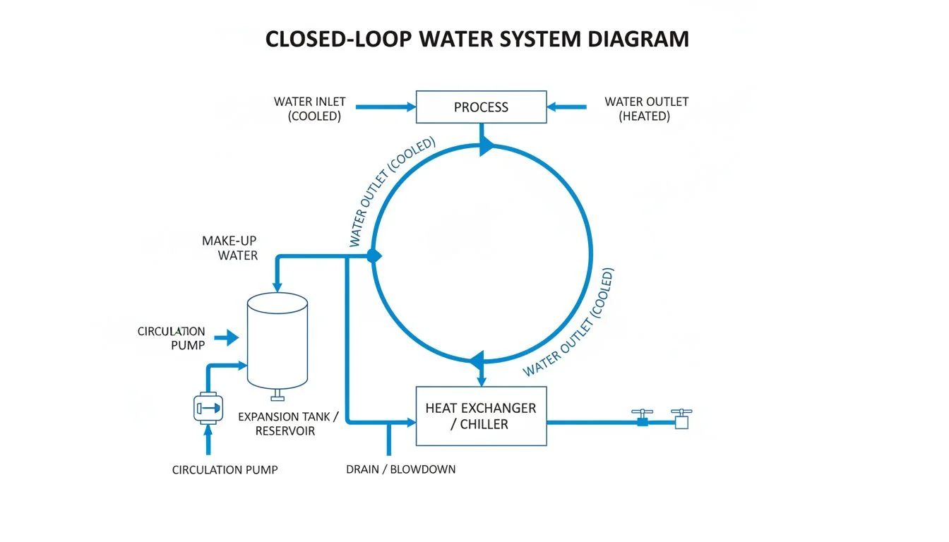 closed loop water system diagram
