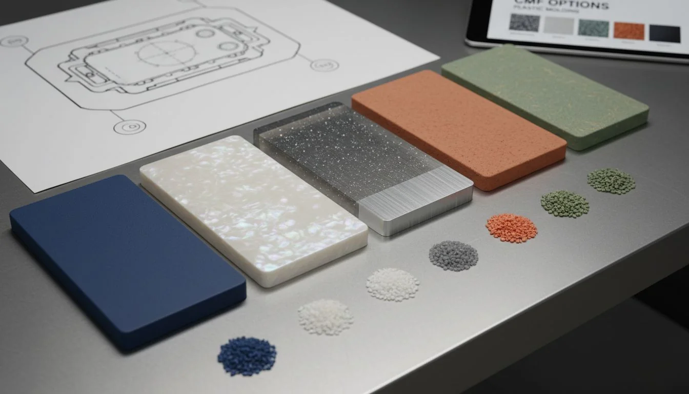 CMF options for plastic molding