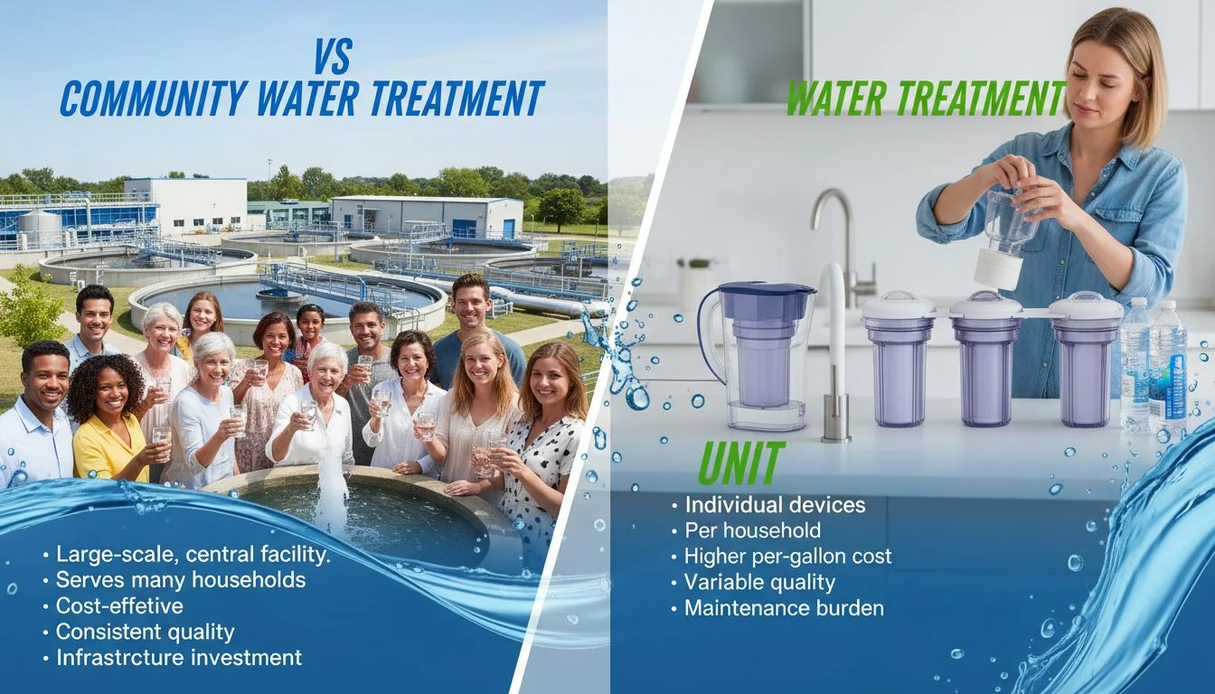 community vs unit water treatment