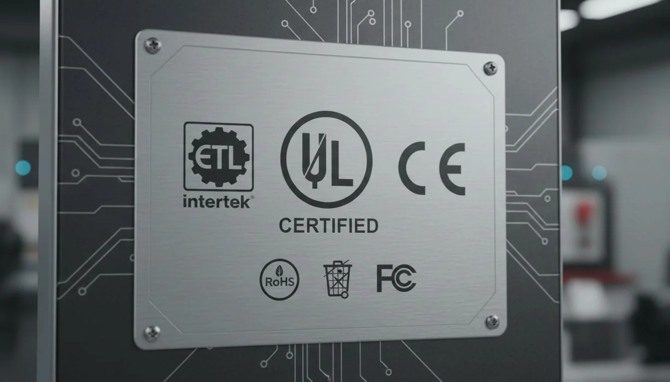 certification logos UL ETL CE