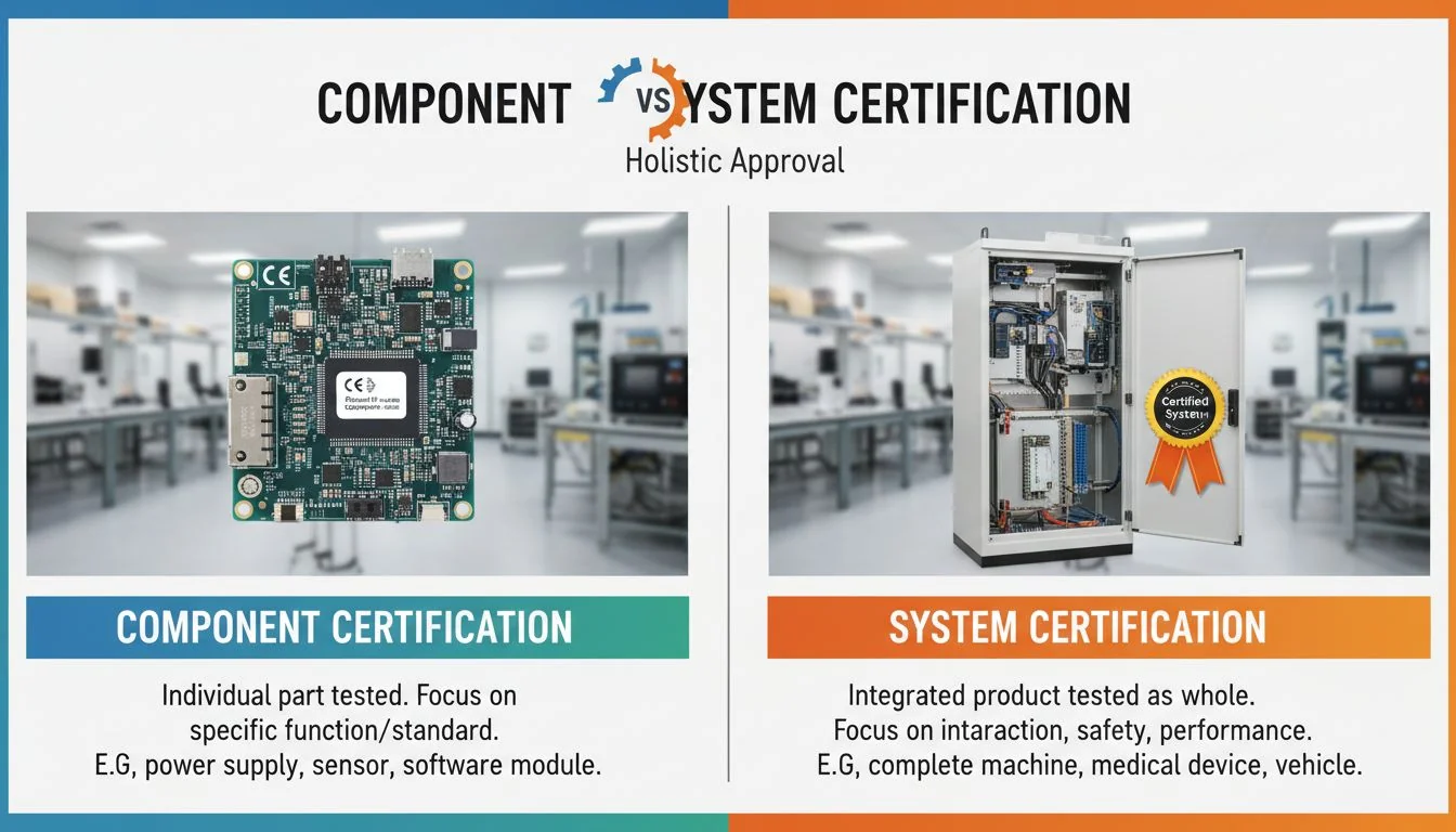 component vs system certification