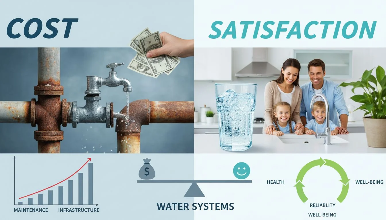 cost and satisfaction in water systems