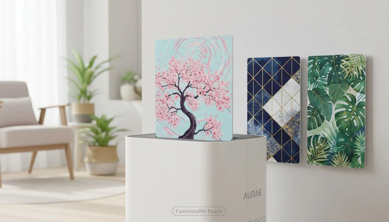 interchangeable artistic panels for air purifier