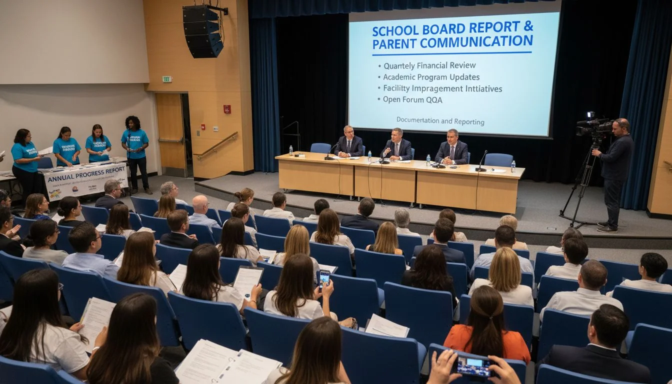 school board reporting and parent communication