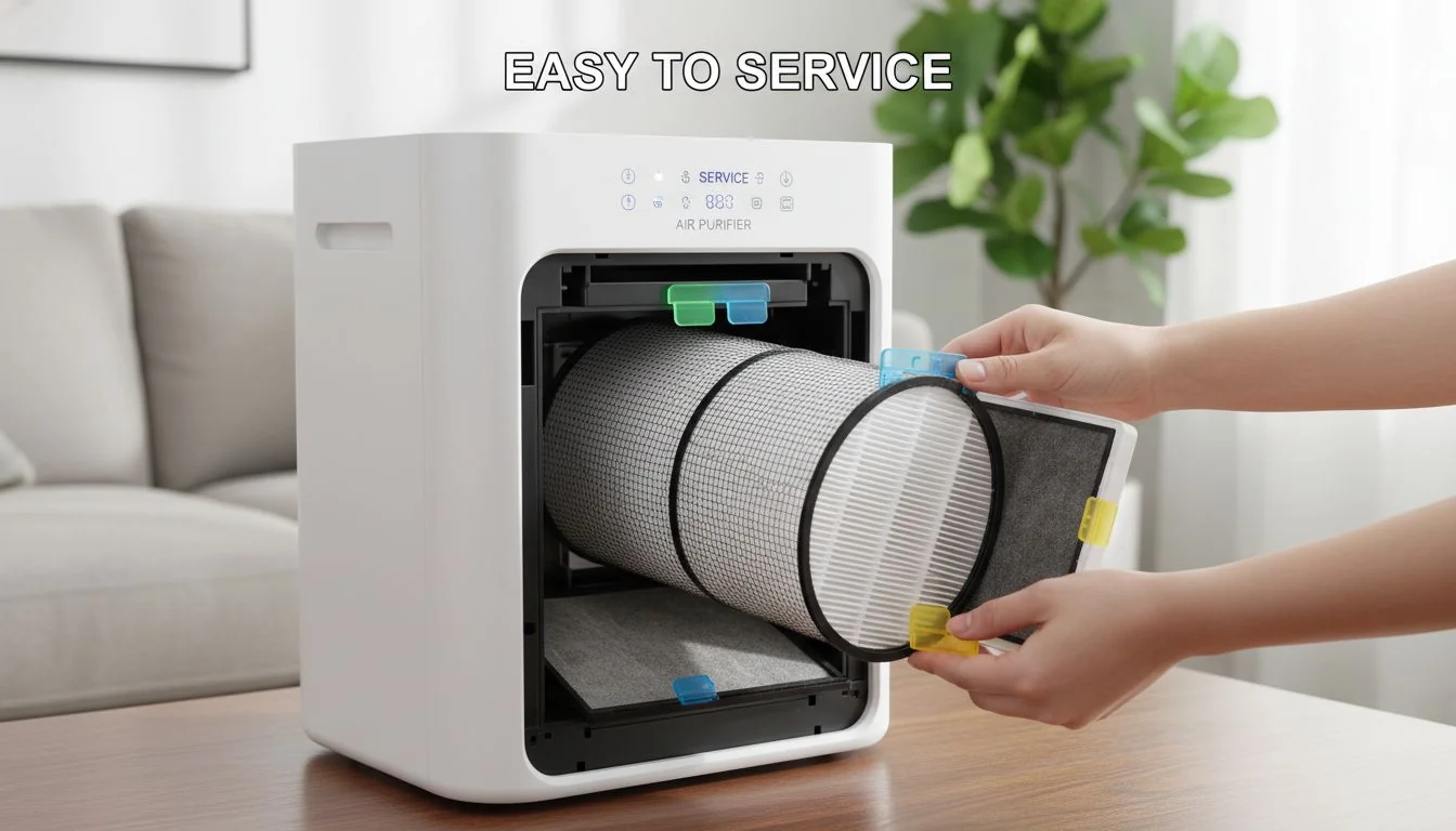 easy to service air purifier