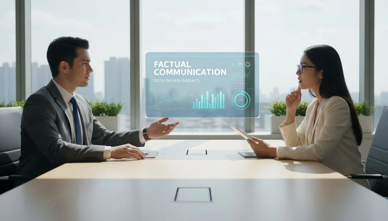 Calm and factual communication