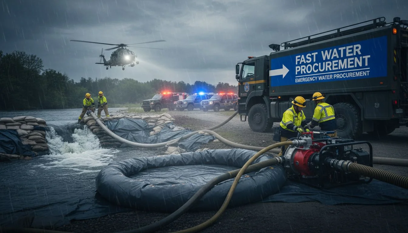 Fast Water Procurement emergency water procurement speed
