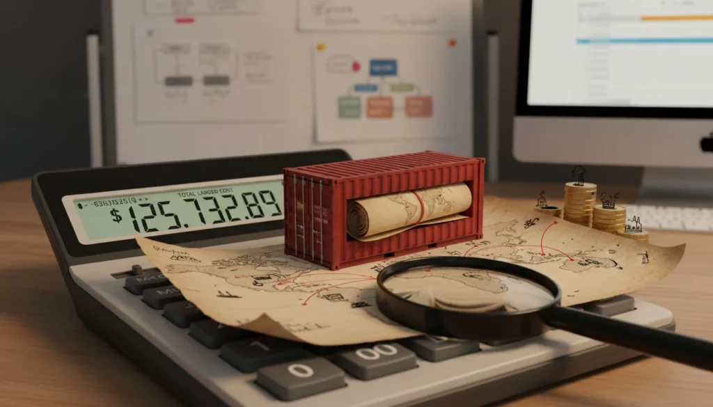 Featured image for How to calculate total landed cost when sourcing from overseas?