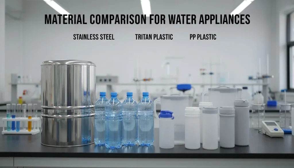 Featured image for Understanding Material Safety in Water Appliances: Stainless Steel vs Tritan vs PP