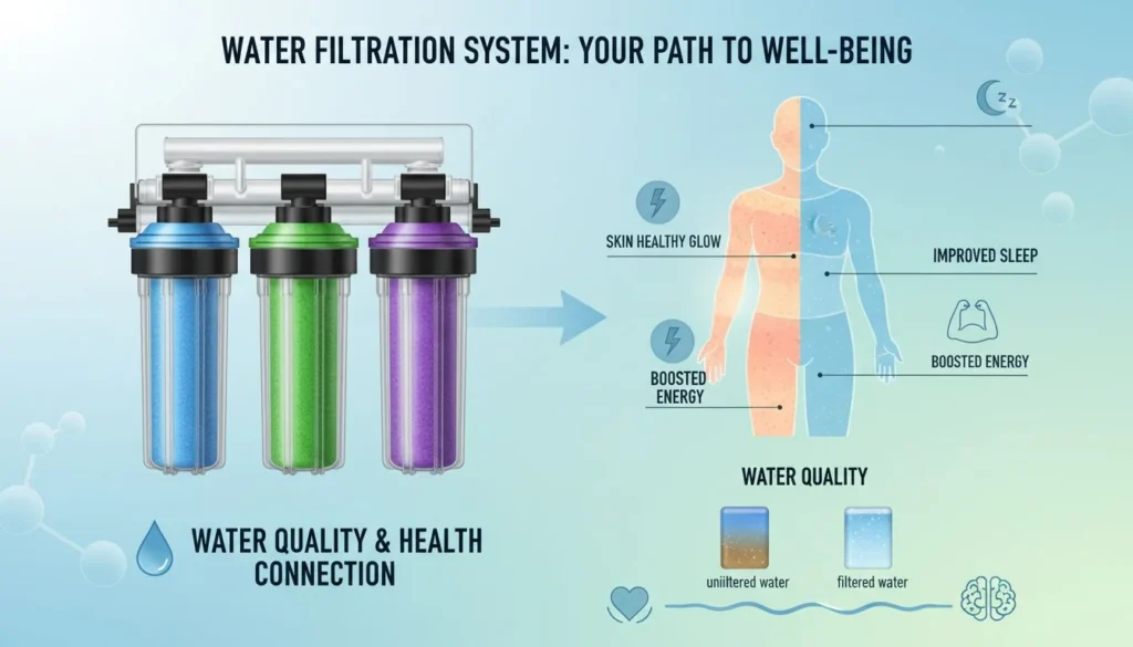 Featured image for From Filtration to Health: How Water Quality Impacts Skin, Sleep & Energy