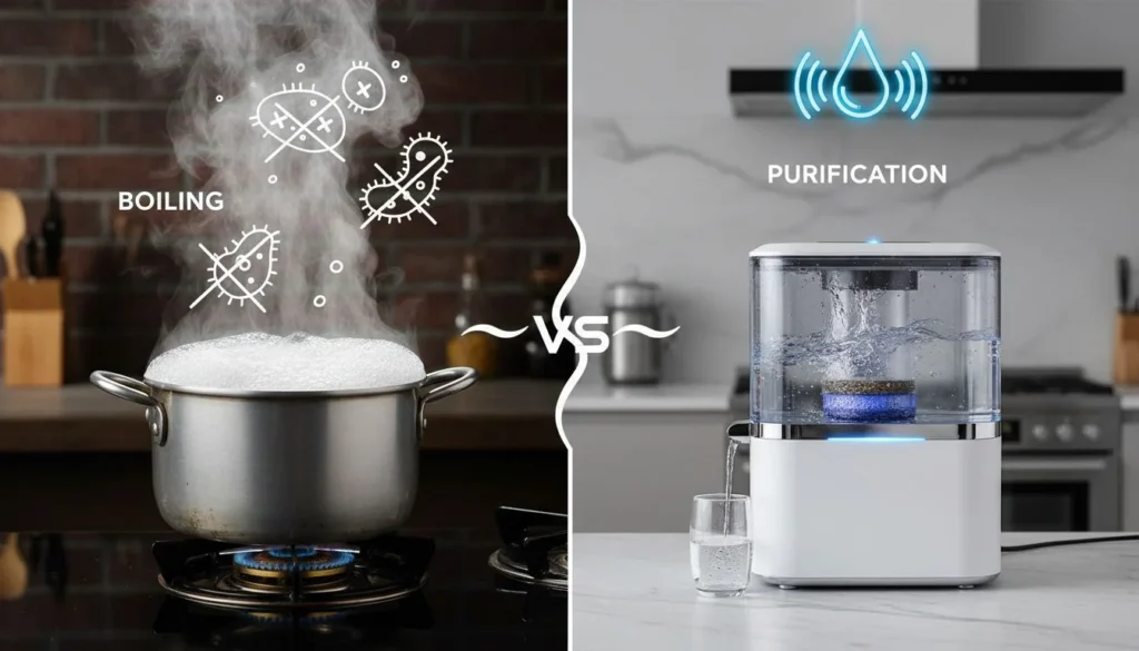 Featured image for How Boiling Water Purification Eliminates Bacteria & Viruses
