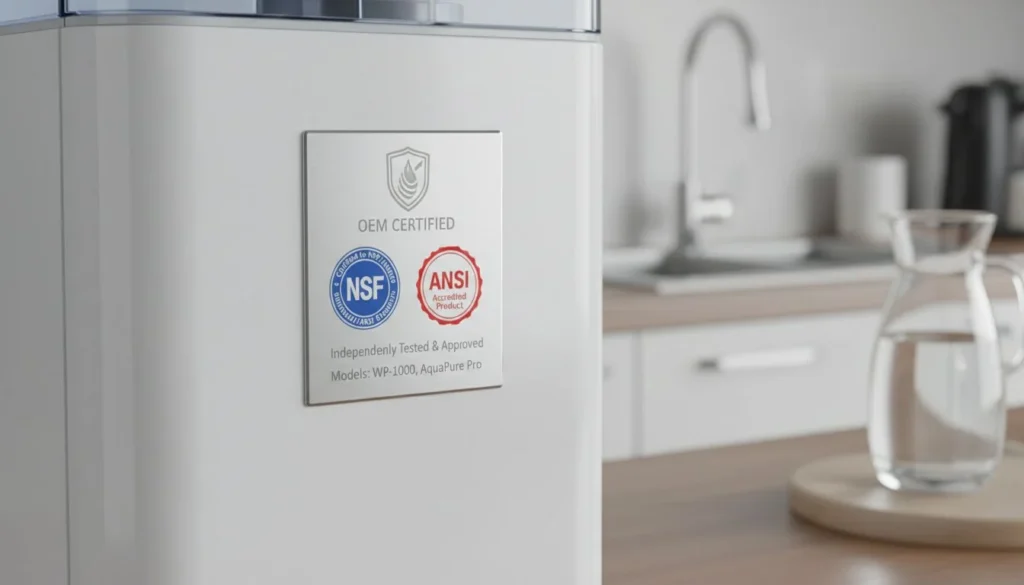 Featured image for NSF/ANSI 42, 53, 58, 401, P231: Decoding the Certifications That Matter for Water Purifier OEM Programs