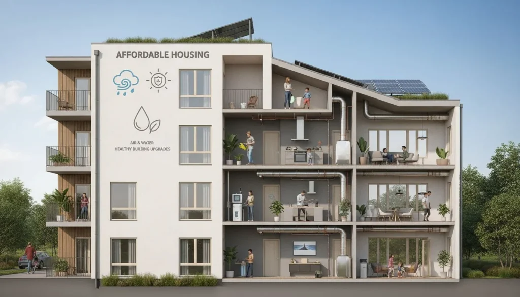 Featured image for Air + Water Healthy Building Upgrades for Affordable Housing: A New Opportunity for Property Owners