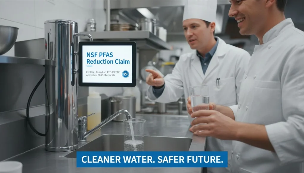 Featured image for What Does an NSF PFAS Reduction Claim Mean for Commercial Water Filtration Buyers?